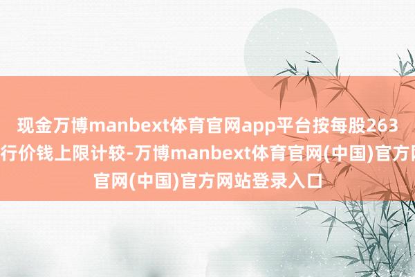 现金万博manbext体育官网app平台按每股263.00港元的刊行价钱上限计较-万博manbext体育官网(中国)官方网站登录入口
